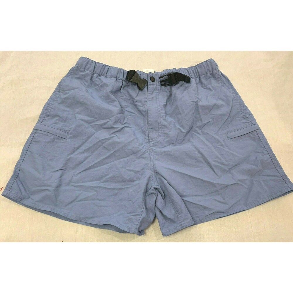 LANDS END WOMENS NYLON CARGO SHORTS SIZE L 14-16